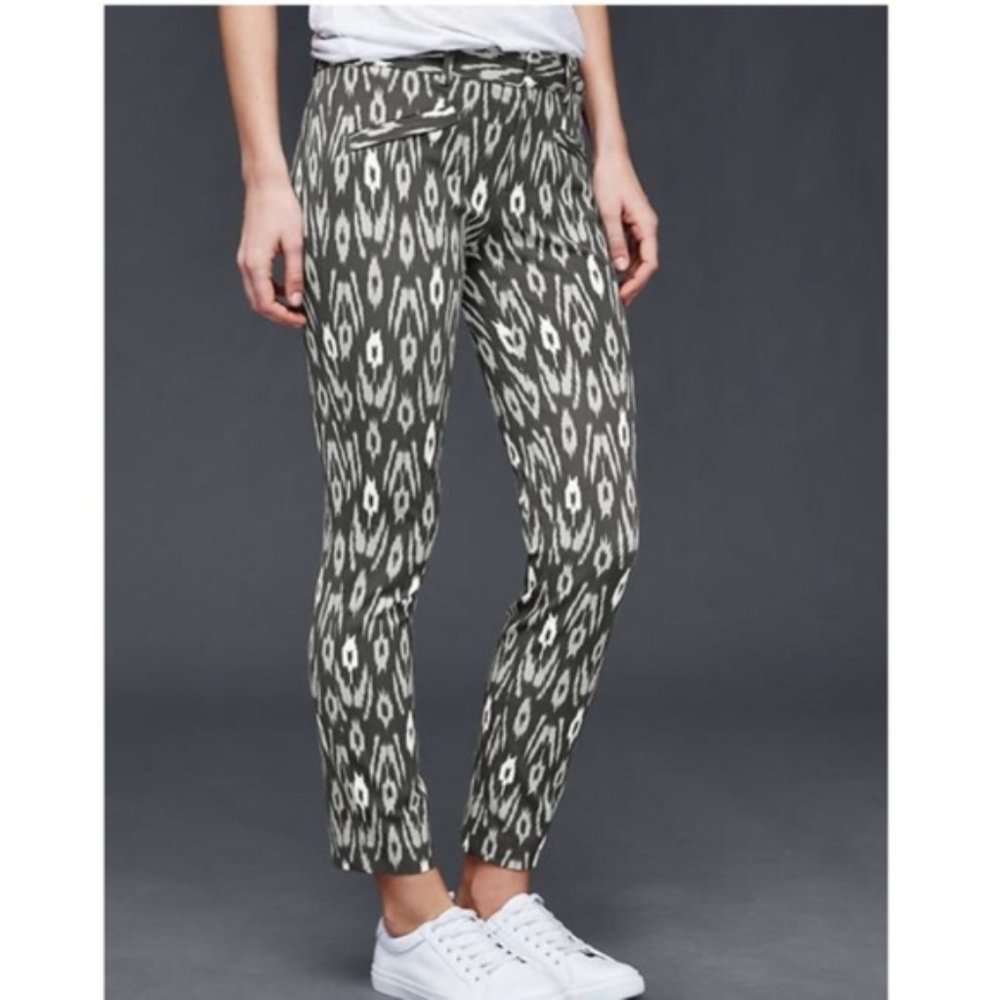 GAP Cheetah Leopard Print Skinny Ankle Pant
